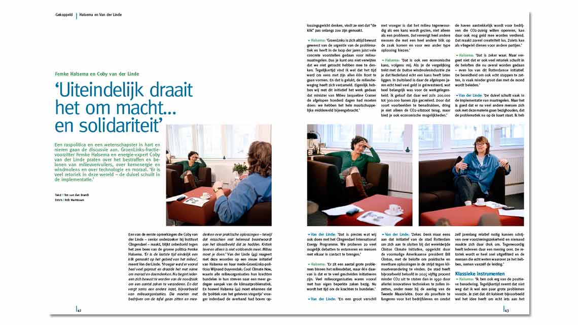 Lumen Magazine dialog Femka Halsema