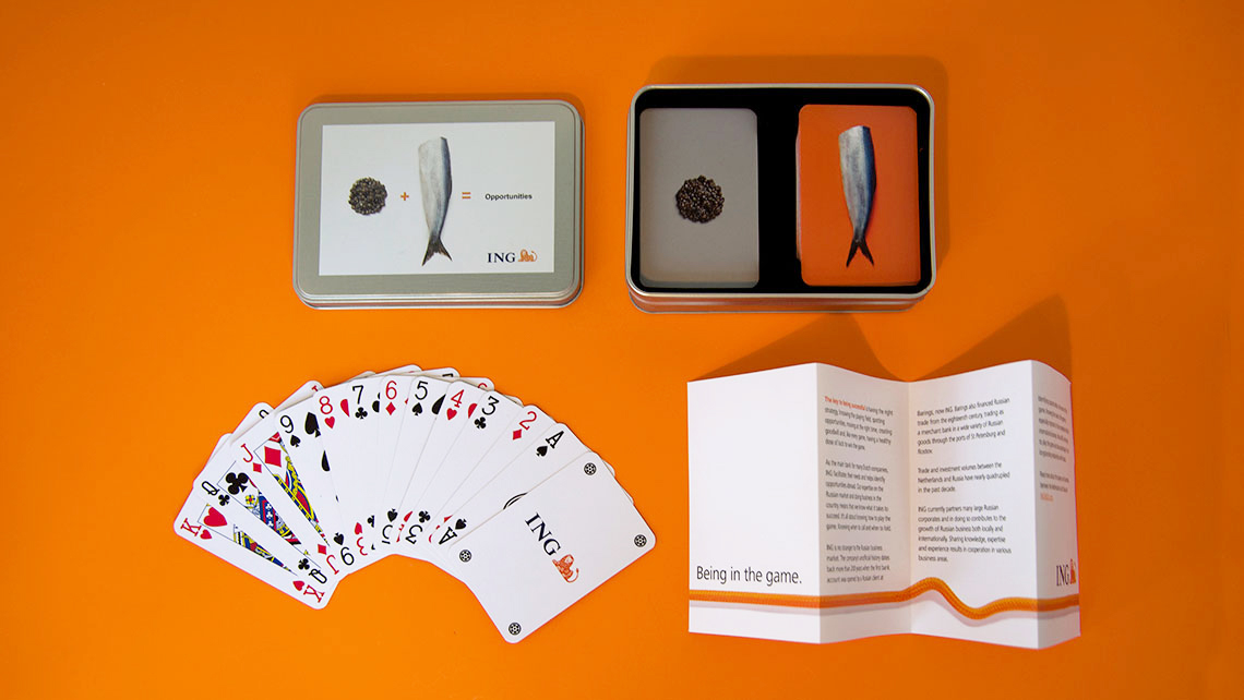 'Being in the game' ING strategic card game
