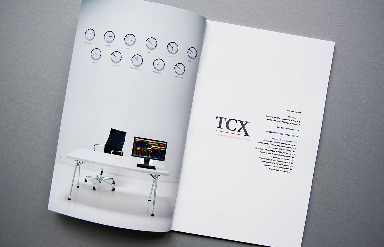 TCX  AR 2015 table of contents